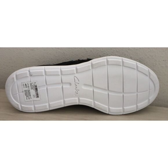 Clarks Women's Sz 10M Black Cloudsteppers Ezera Run Slip-On Knit Sneakers - Picture 4 of 10